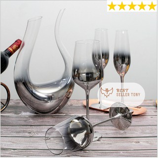 Set bình rượu DECANTER OMBRE SILVER Cao Cấp