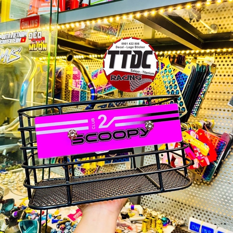 Rổ Scoopy Tặng kèm bảng tên mẫu 12Club 2022 Hồng cực đẹp ✌🇹🇭