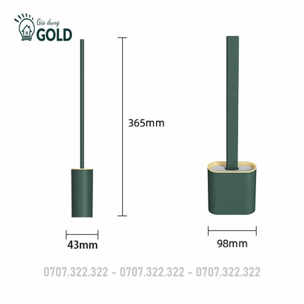 Cọ Bồn Cầu Silicon, Chổi Cọ Toilet Silicon 2 Mặt Đẹp Tiện Lợi