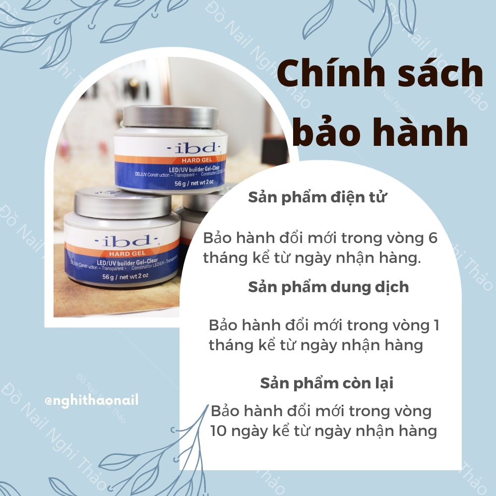 Gel đắp móng IBD , gel ibd chính hãng không nóng 56g