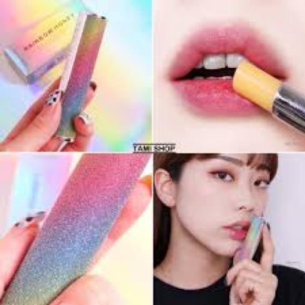 Son Dưỡng Môi Đổi Màu YNM Rainbow Honey Lip Balm, Căng Bóng, Làm Hồng Giảm Thâm Môi [ Auth - Hàn Quốc ]