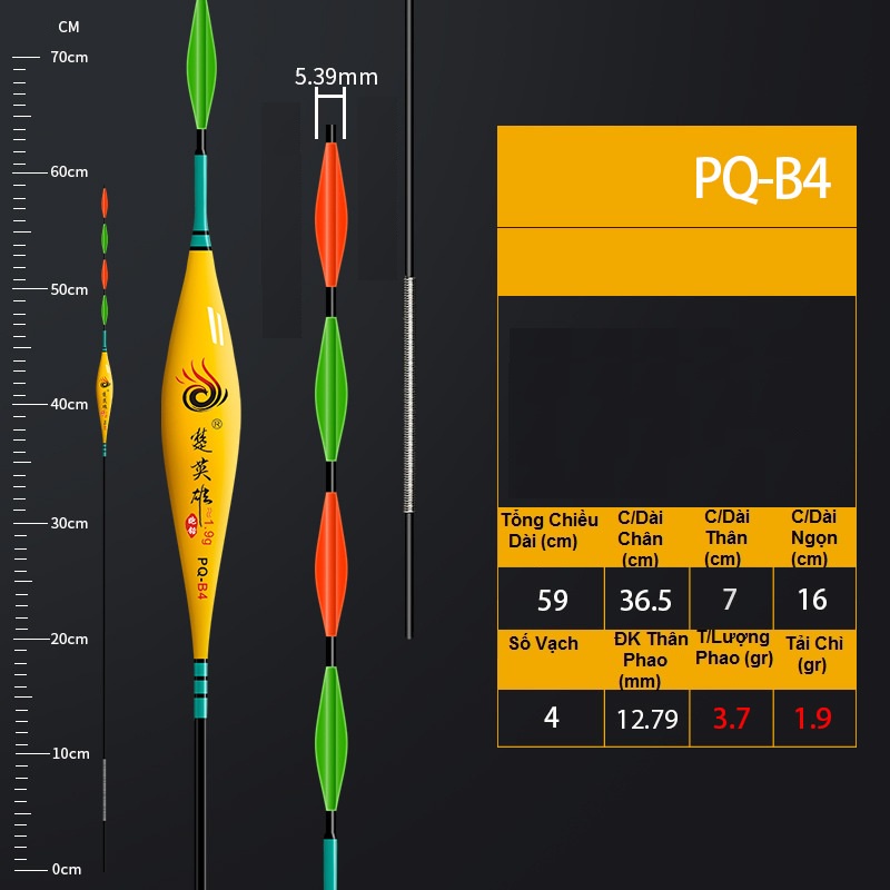 Phao Hố Đấu Quyền Năng Bản Nâng Cấp, Phao Câu Đơn Câu Đài Chất Liệu Nanomet Mã PQ