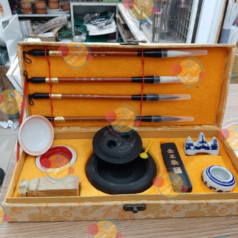[ TÂM TÂM ]-Bộ văn phòng tứ bảo luyện viết thư pháp, chữ Hán-
