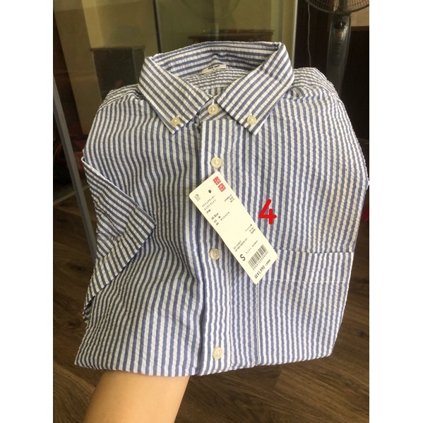 Áo sơ mi nam cộc tay uniqlo chính hãng