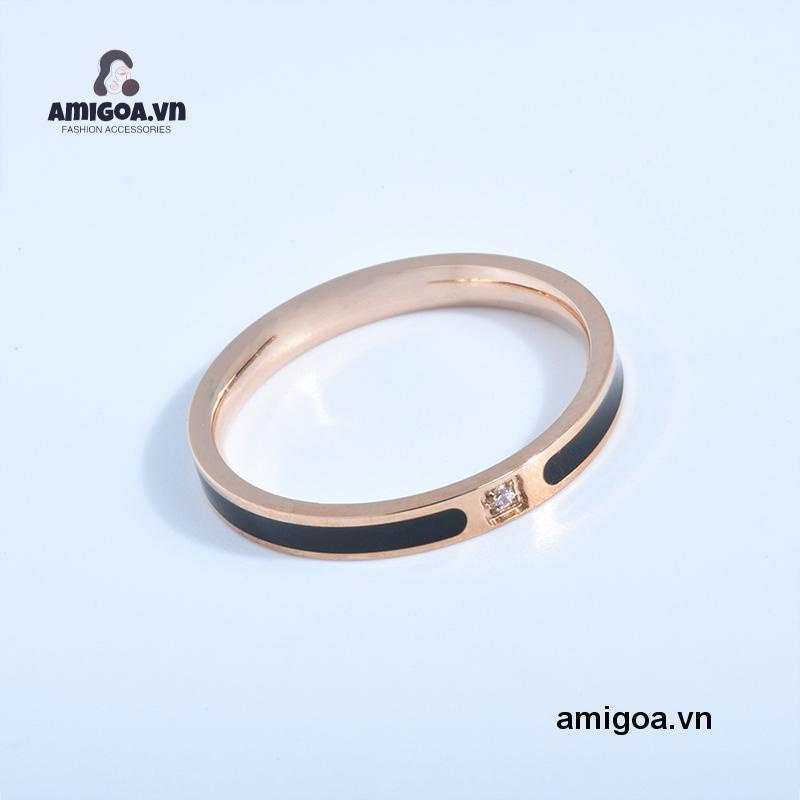 ✨✨Nhẫn Thép Không Gỉ Thiết Kế Đơn Giản Thời Trang Cho Nữ