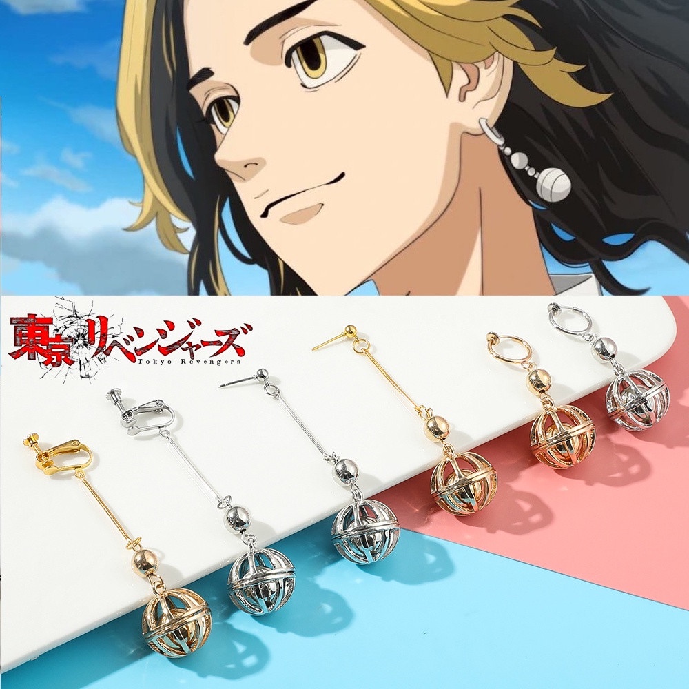 ✨Bán Nóng ✨Bông Tai Dạng Kẹp Bằng Acrylic Họa Tiết Anime Avengers Izana Kurokawa Thời Trang Cho Nam Và Nữ