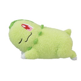 Gấu bông pkm kutsurogitaimu dekkai nuigurumi ~ Chikorita Hikozaru chính hãng Nhật Bản