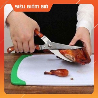  Kéo Cắt Gà Vịt Cán Gỗ Nhật Bản Seki Japan Đồ Dùng Nhà Bếp Cao Cấp 