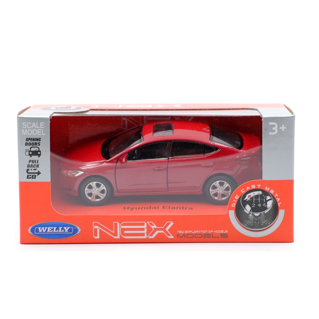 WELLY Mô Hình Xe Hơi Hyundai Elantra Bằng Hợp Kim Tỉ Lệ 1: 36 Trang Trí