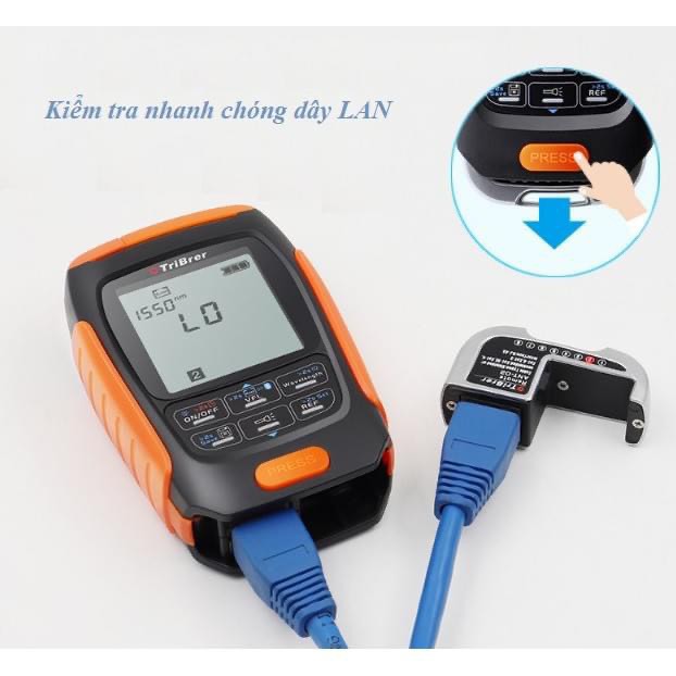 Máy đo công suât quang TriBrer APM50 đo công suất kèm soi 15km test lan đèn led cáp sạc