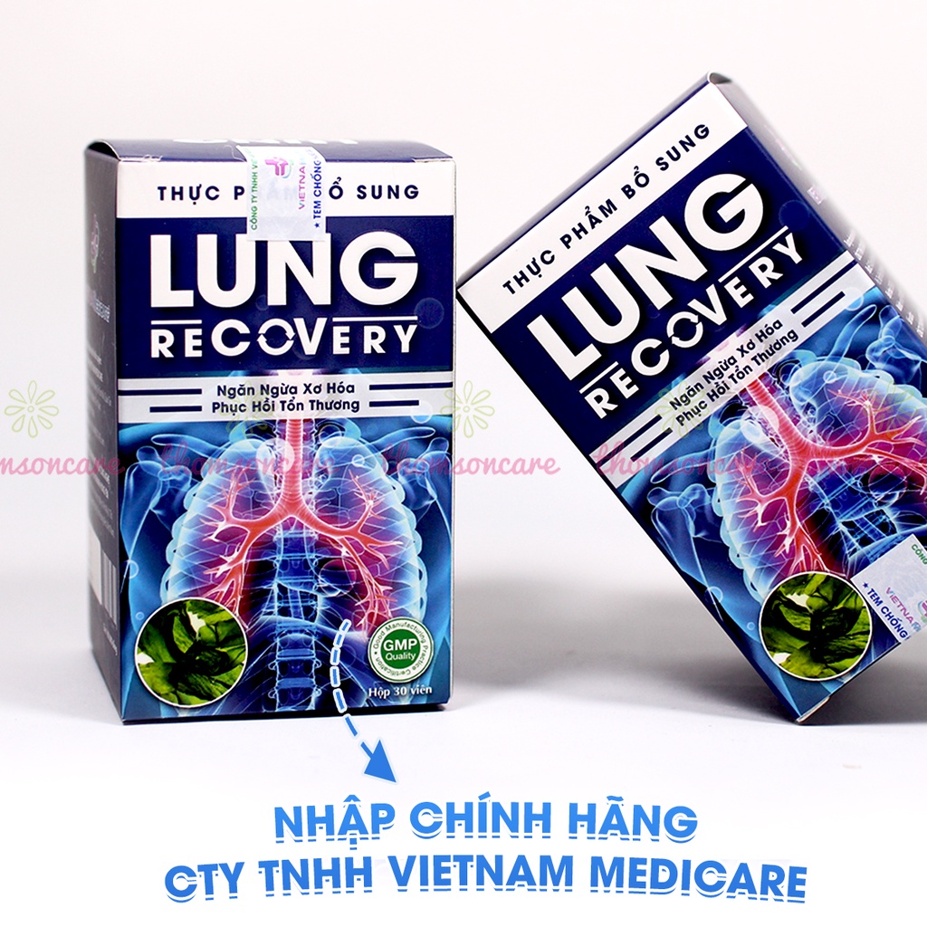 Bổ phổi Lung Recovery hộp 30 viên, tăng đề kháng, phục hồi sức khỏe, tăng miễn dịch từ thảo dược