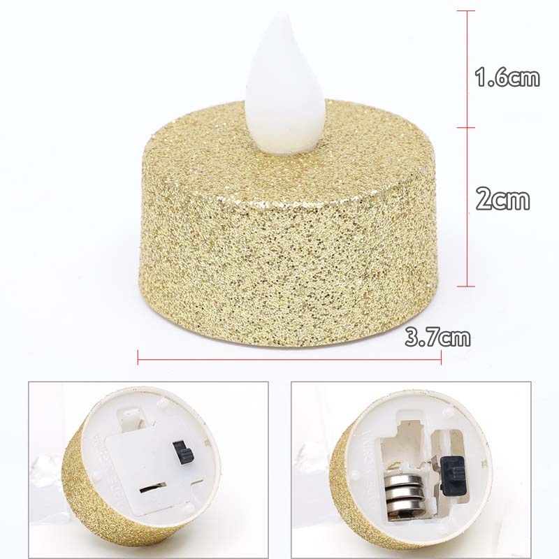 Đèn led hình ngọn nến hoạt động bằng pin trang trí tiệc cưới/lễ tình nhân tiện dụng