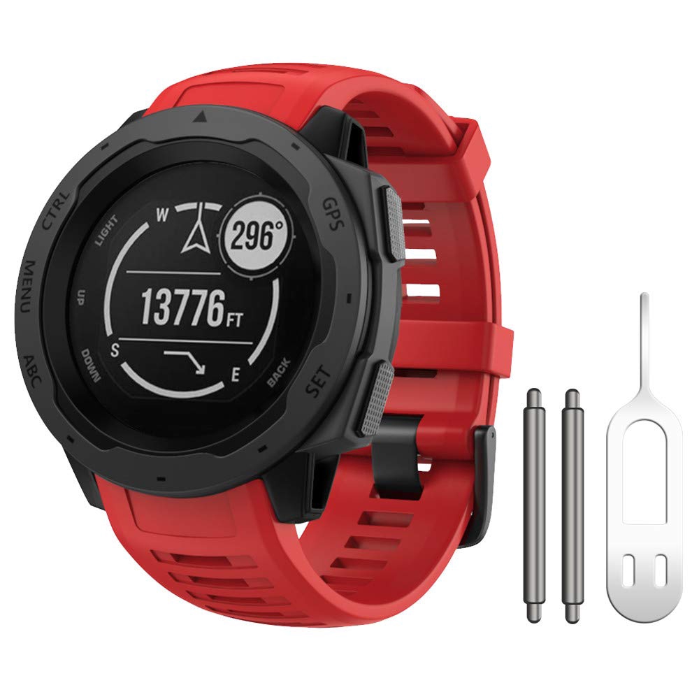 Dây đeo đồng hồ silicon Garmin Instinct New ( Giao màu ngẫu nhiên)