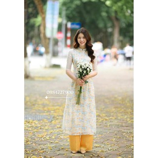 áo dài 4 tà cổ truyền thống
