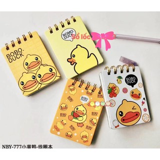 Sổ lò xo A7 mẫu vịt nomo/bé gái