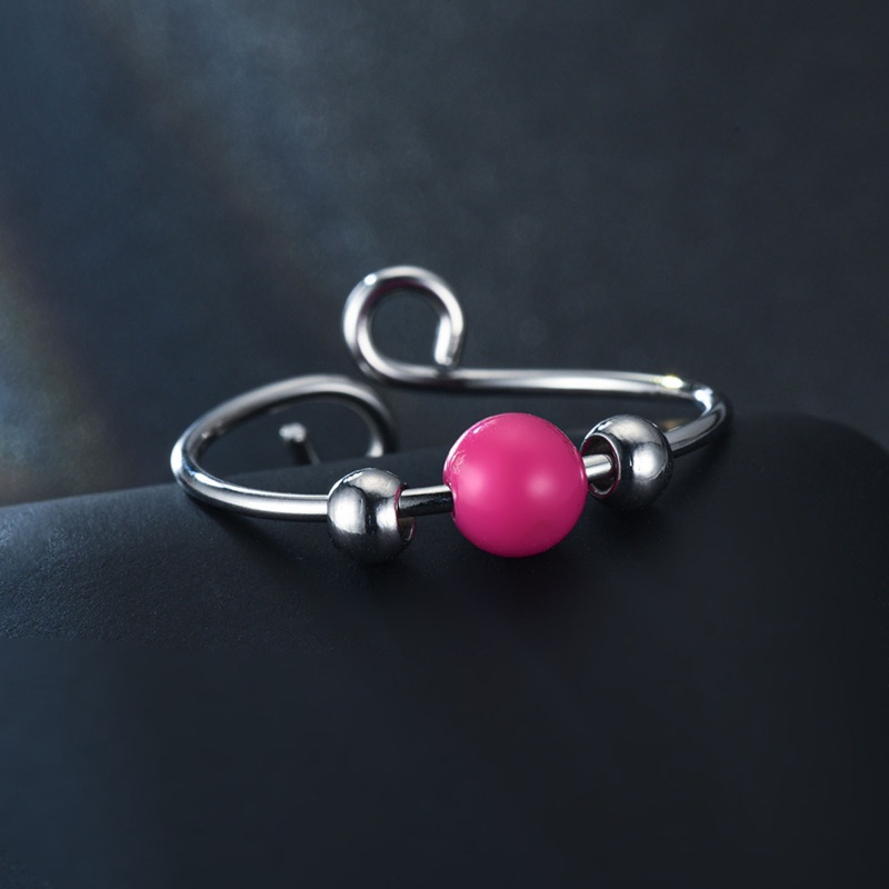 Nhẫn Xoay Bằng Thép Titan Đính Hạt Thời Trang Cho Nam