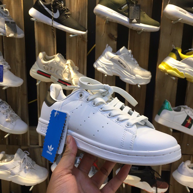 [Xả Sốc] Adidas Stan Smith Gót Đen Size Nam Nữ