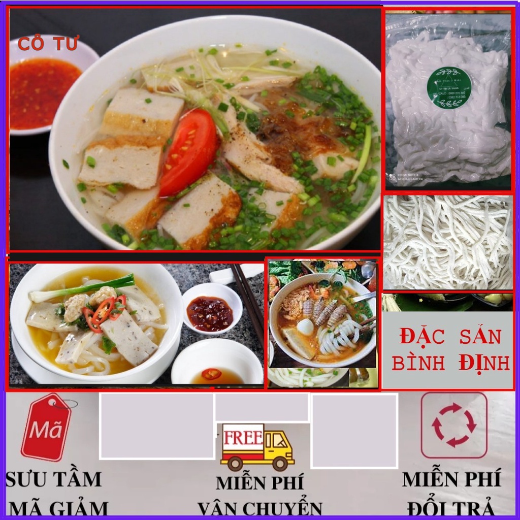 1 KG BÁNH CANH BỘT LỌC ĐẶC SẢN BÌNH ĐỊNH