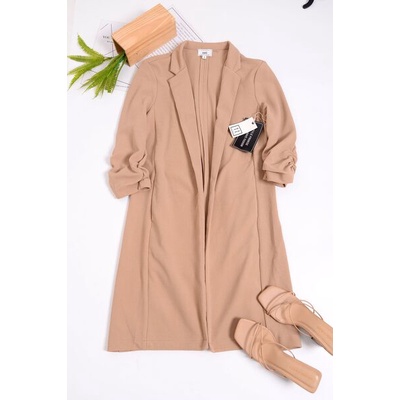 Áo Blazer HAVE L.A chất vải xốp không nút gài tay dài nhúng có 2 túi (Mẫu D)