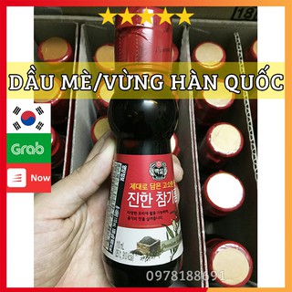 Dầu Mè, Vừng đen Hàn Quốc Nguyên Chất Chai 110ML BEKSUL Nhập Khẩu Hàn Quốc