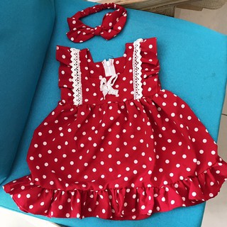 Váy chấm bi đỏ váy thiết kế cho bé yêu váy xinh cho bé mặc vô cùng thoải mái và xinh đẹp