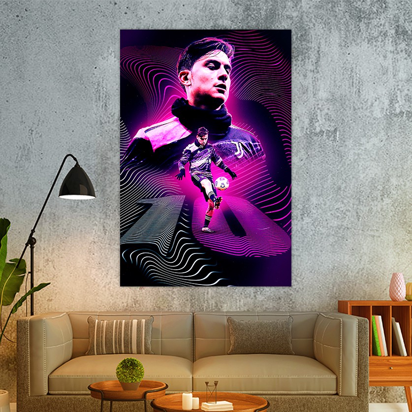 Poster Dán Tường Dybala | Decal Dán Tường Cầu Thủ Bóng Đá Kích Thước 40*60 Cm
