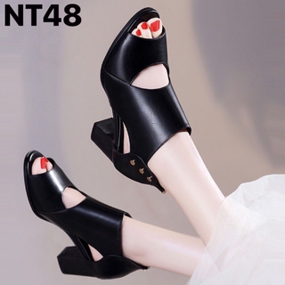 GIÀY BOOT CAO GÓT ĐẾ VUÔNG 10 PHÂN (NT48)