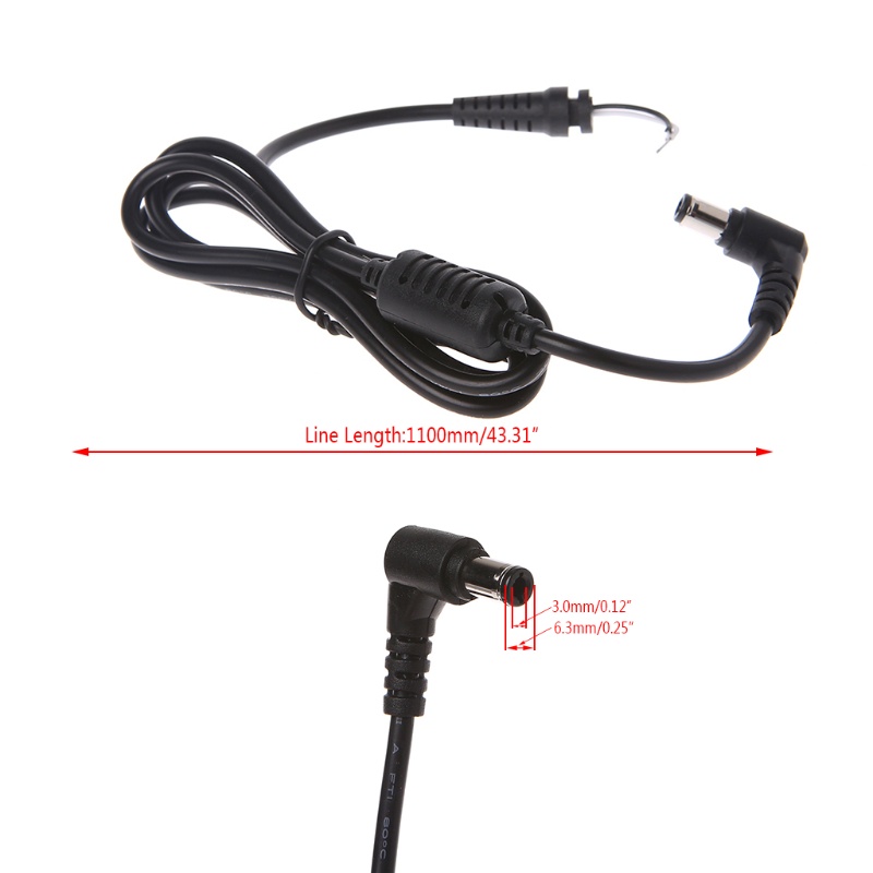 Dây Cáp Nguồn DC Jack Cắm Nguồn 6.3 Chuyên Dụng Cho Laptop Notebook