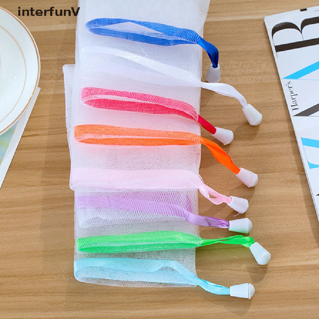 Set 10 Túi Lưới Đựng Xà Phòng Tạo Bọt Chăm Sóc Da Dễ Dàng