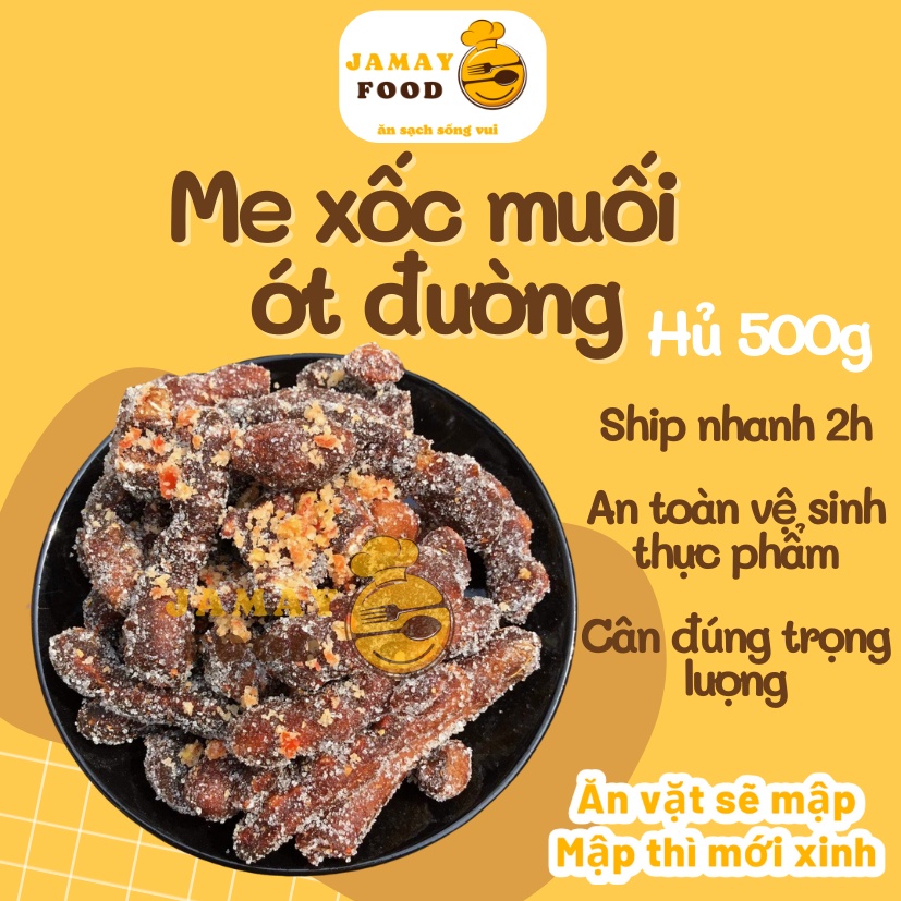Me lào xốc muối ớt đường Thái Lan tặng kèm muối tôm chua chua ngọt ngọt | Ăn vặt Jamay Food