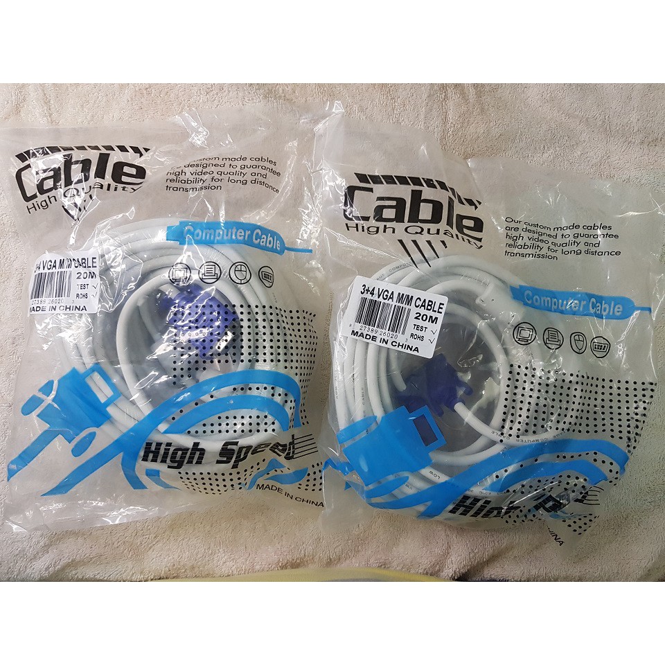 Cable VGA 20 mét -cáp nối máy tính với màn hình, máy chiếu - Cable vga 20m