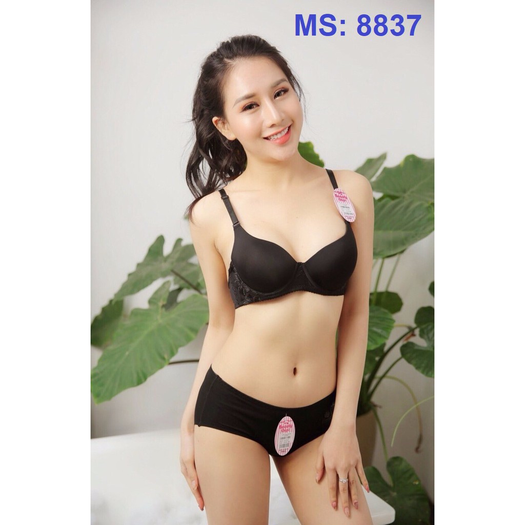 {XẢ KHO} [ALCP8837] Áo lót nữ mút vừa, có gọng - thiết kế cách điệu mong manh Beauty Chipi