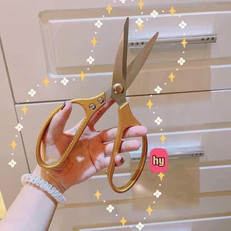 kéo cắt gà Nhật đa năng siêu đẹp sk5 khắc chữ chìm , chất liệu thép không gỉ