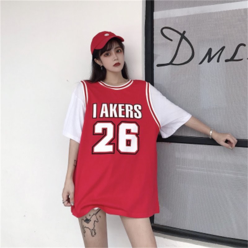 Áo bóng rổ số 26 nam nữ form rộng | BigBuy360 - bigbuy360.vn