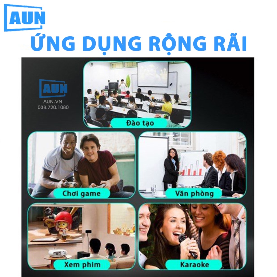 Màn chiếu treo tường 4K chất liệu PVC cao cấp tỷ lệ 16:9, chuyên dụng cho máy chiếu, loại dày, tương phản cao