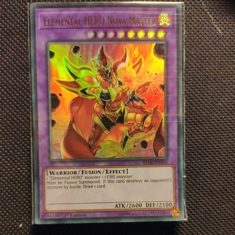 Thẻ bài Yugioh: Elemental HERO Nova Master - BLLR-EN056 - Ultra rare