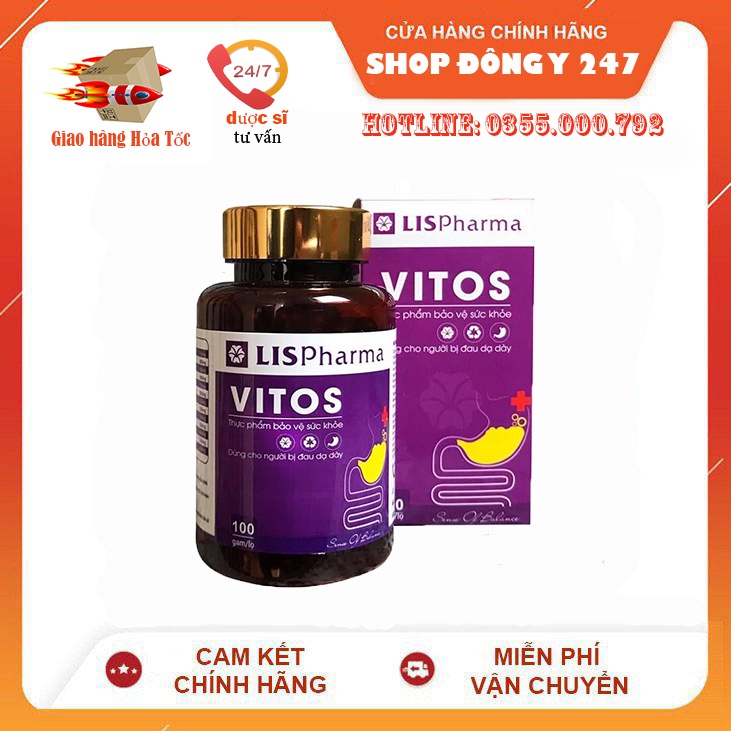 ✅ Dạ dày Vitos [ chính hãng] 👍[Freeship] ❤️Hỗ Trợ Giảm Các Triệu Chứng của loét Dạ Dày, tá tràng, Giảm Trào Ngược