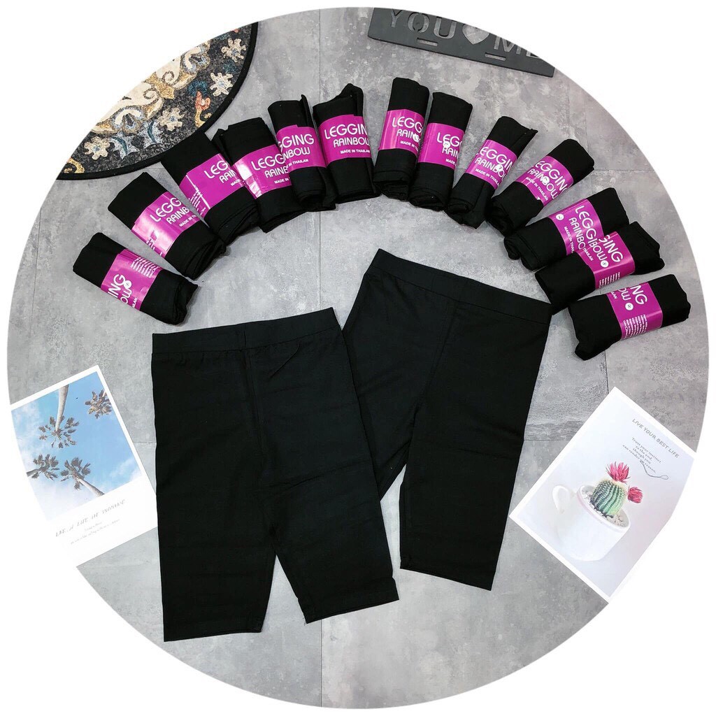 Quần legging đùi cuộn tím siêu Hot