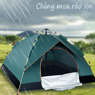LỀU CẮM TRẠI DU LỊCH DÃ NGOẠI TỰ BUNG 2 CỬA CỠ LỚN 4 - 6 NGƯỜI CHỐNG MƯA CHỐNG NẮNG UV L7