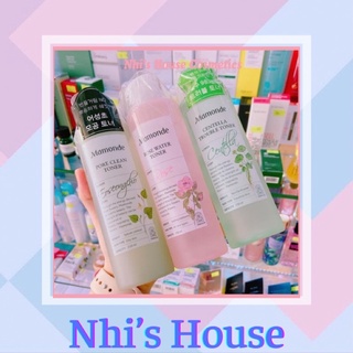 Toner mamonde 3 loại diếp cá, hoa hồng, rau má - thành phần thiên nhiên lành tính, an toàn