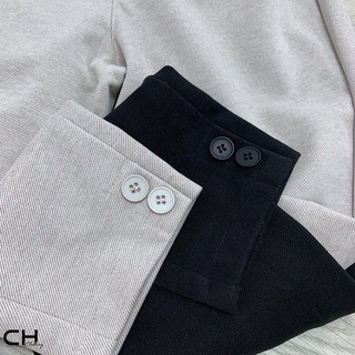 QUẦN BAGGY DẠ CẠP CHUN 2 KHUY GẤU