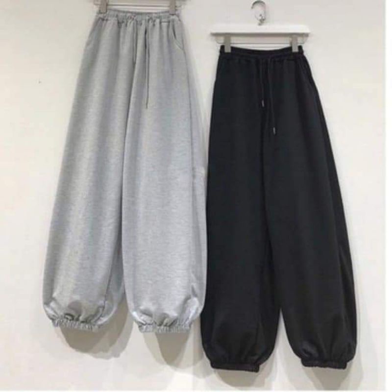 Quần jogger nỉ nữ quần boom bo chun nỉ da cá TÂM Design