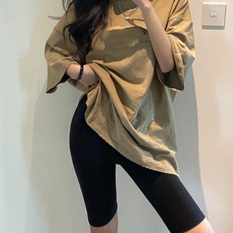 Quần legging nữ lửng ngố HffM cao cấp hàng chuẩn xuất khẩu thun cotton dày dặn cạp cao nâng mông ANDOSA HM03