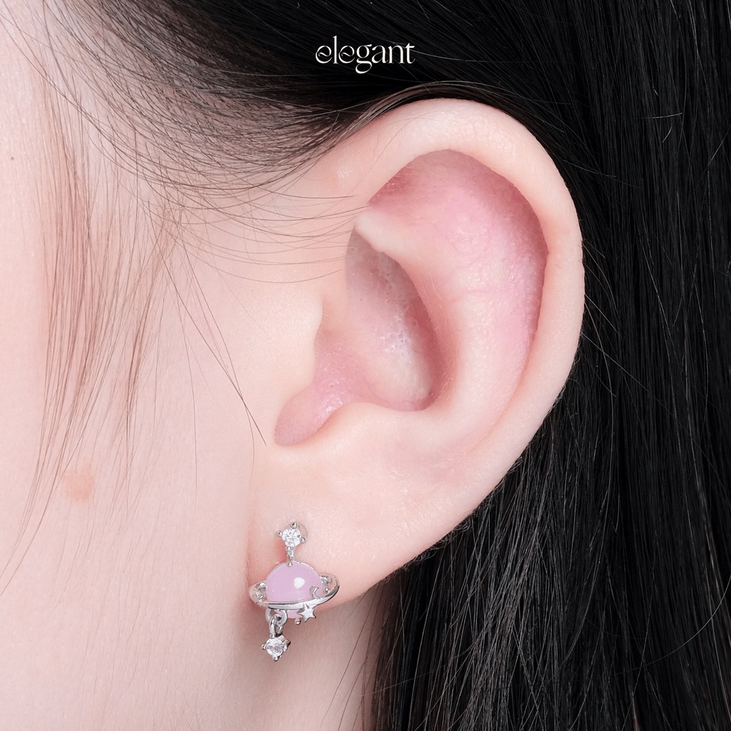Khuyên tai đá thả PINKY UNIVERSE Elegant