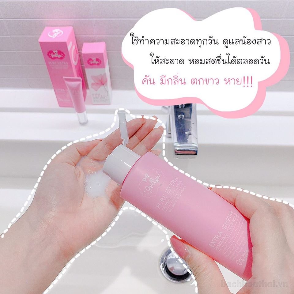 Dung dịch vệ sinh Jellys Pure Extra Feminine Cleanser (Thái Lan)