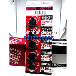 Pin Cr2032 Maxell 1 vỉ 5 viên