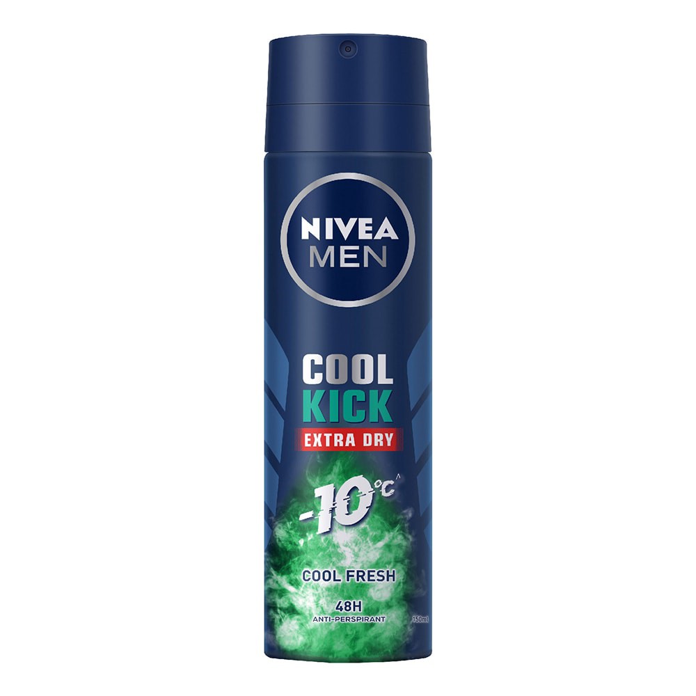 Lăn / Xịt Ngăn Mùi nam Nivea mát lạnh - Thơm sảng Khoái 150ml