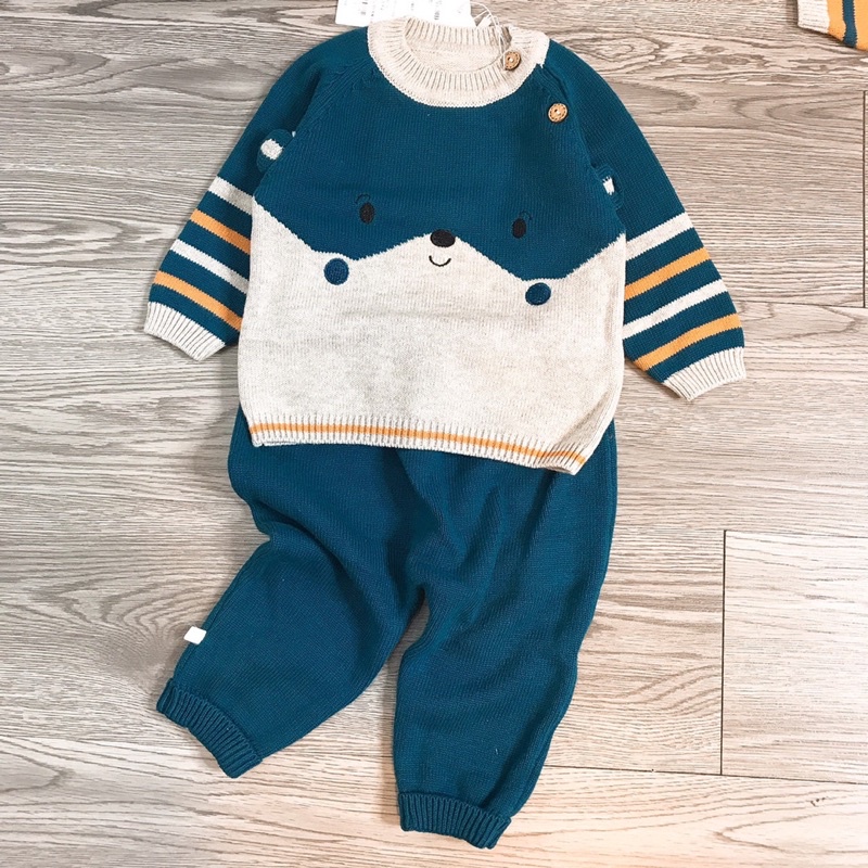 Bộ len gấu 2 màu