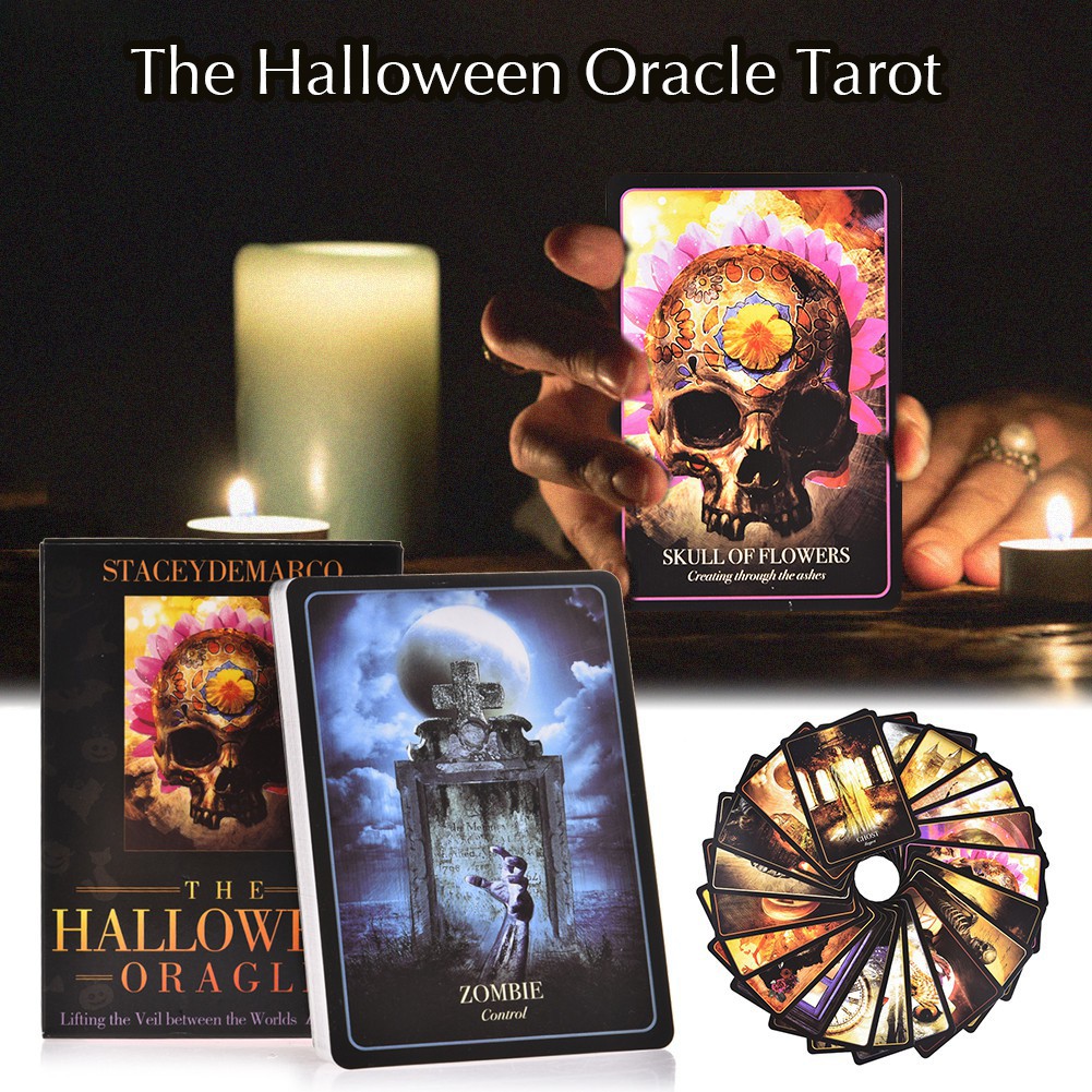 Bộ Tarot Halloween Oracle V8 Bài Bói New