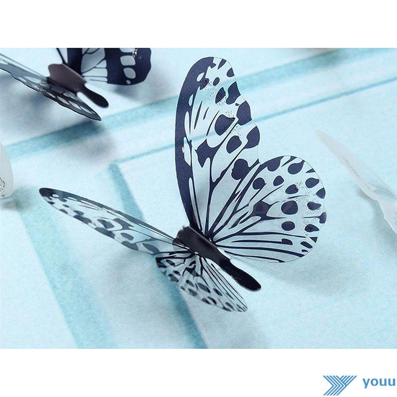 Set 18 Decal Bươm Bướm 3D Dán Tường Trang Trí